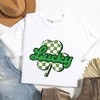 Simply Sage Market Women's Lucky Cursive Shamrock Short Sleeve Garment Dyed Tee - 3 of 4