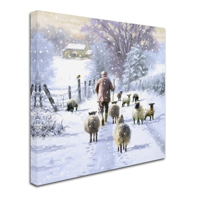 Trademark Fine Art -The Macneil Studio 'Winter Shepherd' Canvas Art
