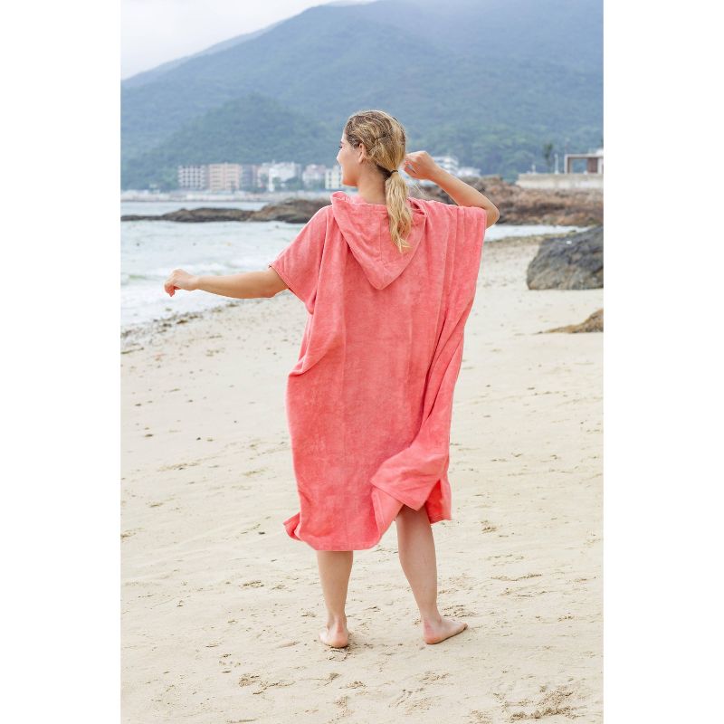 Catalonia Oversized Wearable Beach Towel, Surf Cape Changing Towel Robe for Adults, Hooded Wetsuit Change Cape, One Size Fits All, 6 of 10