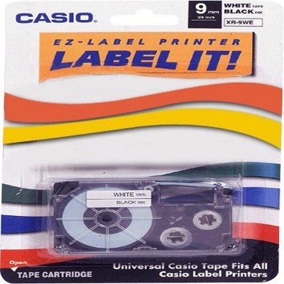 Casio White Tape - 0.35" - 1 x Tape