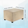 Unique Bargains Stretchy Soft Comfortable Rectangular Foot Stool Cover - 2 of 4