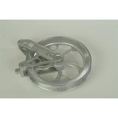 Ben Mor Laundry Clothesline Pulley Wheel 6 1/2" Rust-Proof Zinc Lubricated