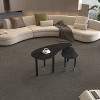 TiramisuBest Contemporary Swivel Coffee Table, 360 Rotatable Wood Grain Top with Rubber Wood Legs, Walnut - 3 of 4