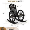 Karl Home | 23.5-Inch Adirondack Wagon-inspired Wooden Outdoor Rocking Chair - 2 of 4
