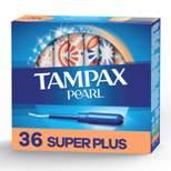 Tampax Pearl Super Plus Absorbency Tampons - Unscented 