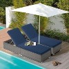 SUGOLD Outdoor Chaise Lounge Chair, All-Weather PE Wicker Reclining Chair - 3 of 3
