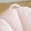 GlasFlength Bean Bag Seats Comfortable Soft Oversized Shell Shaped Lounge Chair with Footstool for Living Room Bedroom, Pink, 45.4"*36"*25.6" - 3 of 4