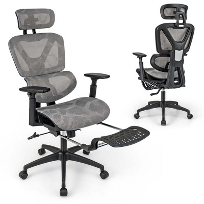 Costway Mesh Office Chair Executive Chair with 90°-120° Tilting Backrest  Lumbar Support