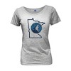 NBA Minnesota Timberwolves Women's Short Sleeve Burnout Scoop T-Shirt - 2 of 4