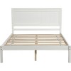 Streamdale Platform Bed Frame with Headboard, Wood Slat Support, No Box Spring Needed, Full, White - 3 of 4