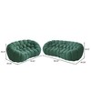 WJSHome Curved Bubble Couch, Comfy Upholstered Sofa,Breathable Mesh Fabric 3D Honeycomb Shape Modern Couches (2 Seater, 3 Seater) - 2 of 4