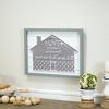 VIP Metal 16 in. Gray Home Your Heart Sign - 3 of 4