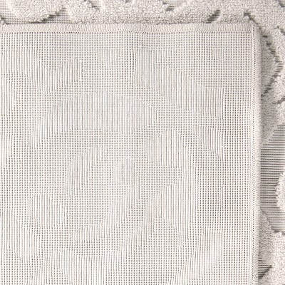 Natural Rectangular Stain-Resistant Synthetic Area Rug 3'11" x 5'5"