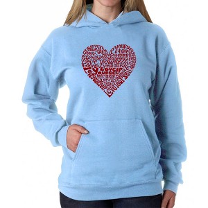 LA Pop Art Love Yourself - Women's Word Art Hooded Sweatshirt - 1 of 4