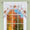 Collections Etc Embroidered Autumn Maple Leaf Drapes with Tiebacks Included - 2 of 3