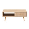 Bencmate Coffee Tables Rectangular Coffee Table, Simple Modern Style For Living Room, Office, Upgrade Home Style, Wood Color, 40.94"*21.26"*16.34" - 4 of 4
