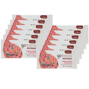 GoMacro Protein Paradise Cashew Caramel Macrobar - 12 bars, 2.1 oz - 1 of 4