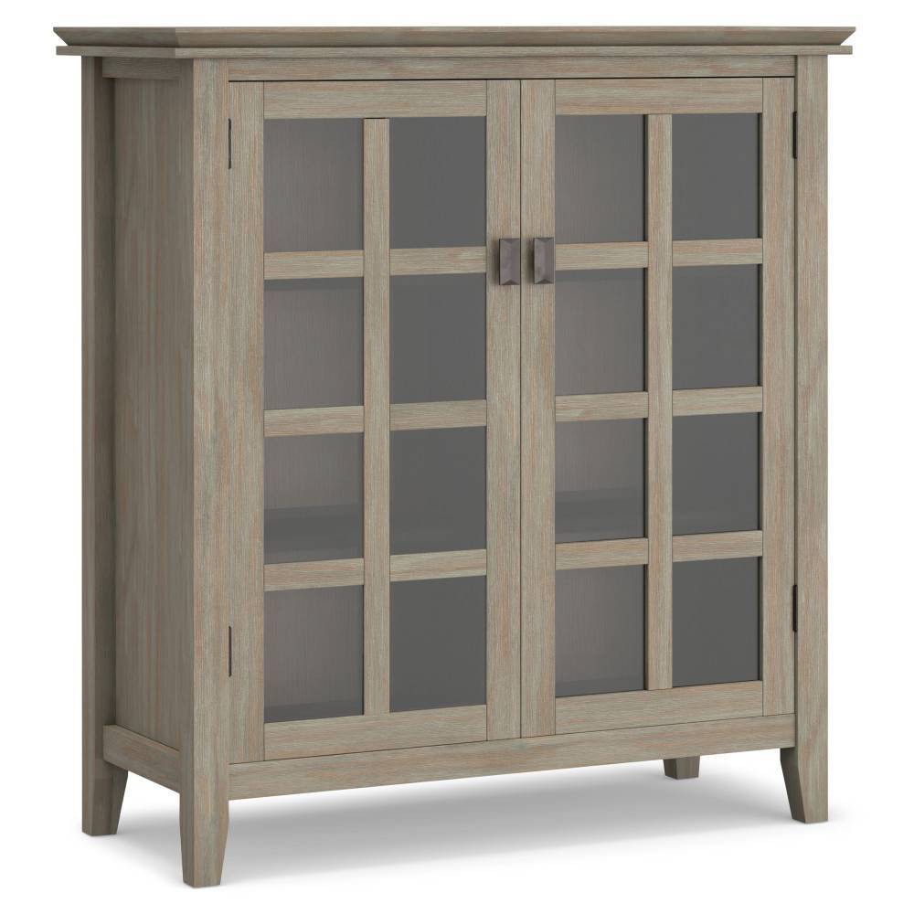 Photos - Wardrobe WyndenHall 38" Stratford Medium Storage Cabinet Distressed Gray : Transiti