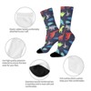 Cute Dinosaur Pattern Women Printed Crew Socks Funny Funky Socks Soft Polyester Novelty Gifts for Artists Men - 4 of 4