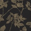 Luna Charcoal Black and Gold Leaves Trail Paste the Wall Wallpaper - 4 of 4