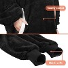 Catalonia Woman Faux Shearling Blanket Hoodie Sweatshirt, Warm Cozy Soft Wearable Blanket Pullover with Giant Pocket, Wife Women Christmas Gift - 3 of 4