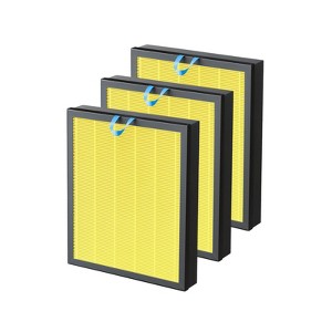 Nispira Vital 200S Pet Allegy 2-In-1 True HEPA Filter Replacement for Levoit Air Purifier Part Vital 200S-RF-PA LRF-V201-YUS, 3 Packs - 1 of 4