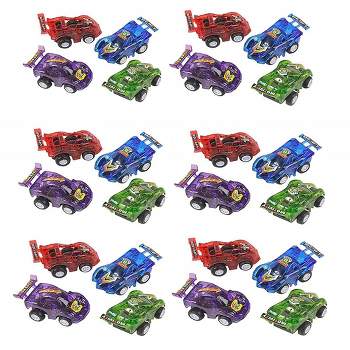 Big Mo's Toys Party Pack Assorted Pull Back Racing Cars - 24 Pack