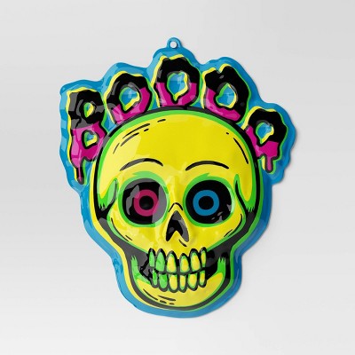 27"x23" Halloween Boo Skull Vac Form Sign Unframed Wall Art - Hyde and EEK! Boutique™
