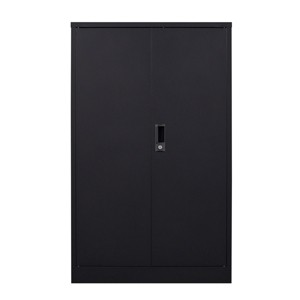 TopComfy Decorative Storage Cabinets Storage Cabinet Folding Filing Storage Cabinet Folding Storage Locker Cabinet for Home, Black, 5"*29.92"*45.27" - 1 of 4