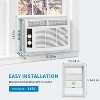 5000 BTU Window AC Unit with Remote - Cools Rooms 150 Sq.Ft, Low-Noise & Energy Saver for Bedroom, Office, Dorm - 2 of 4