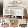 YOOCOZZ  Vintage Shoe Bench with Drawers and Cushion - 3 of 4