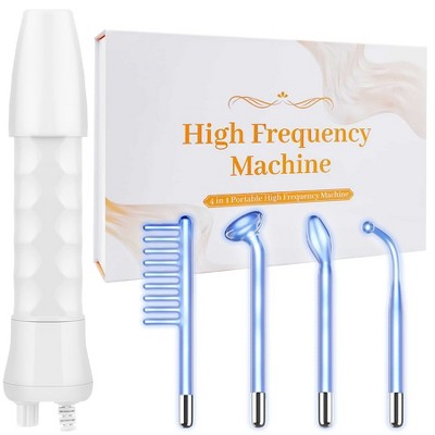 YEVYO High Frequency Wand, Portable Skin Therapy Machine for Anti-Aging - Skin Tightening - Wrinkle Reducing - Dark Circles - 4 in 1