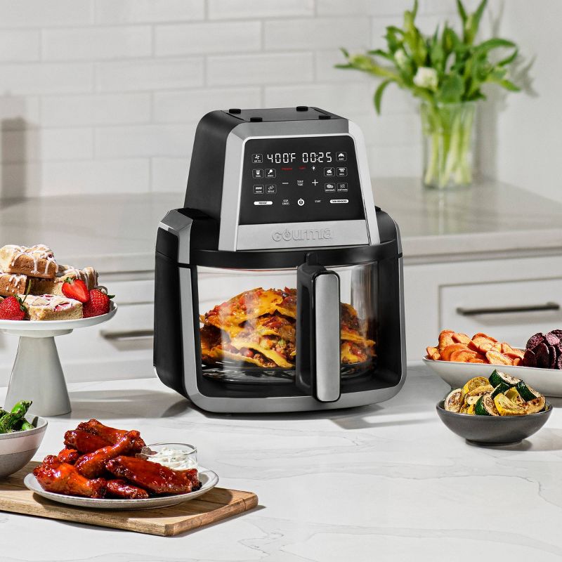 Gourmia 7-Qt. Fry &#8216;N Fold Digital Air Fryer with 10 Presets &#38; Guided Cooking - Black, 3 of 9