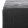 Trunk Indoor/Outdoor Modern Concrete Round Accent Table - Black - Safavieh - image 3 of 4