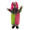 Morris Costumes 35 1/2" Animated Standing Clown with Pink Hair & Leather Shoes Halloween Decoration - 2 of 2