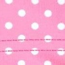 pink w- white polka dot