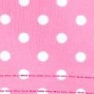 pink w- white polka dot