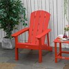 Outsunny Plastic Adirondack Chair, Outdoor Fire Pit Seating HDPE Lounger Chair with High Back and Wide Seat for Patio, Backyard, Garden - 2 of 4