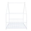 CAVINAS Full-Size Bed Frame with Storage, Full Size Bed Frame Kids, House-Shaped Metal Platform with Twin Size Trundle, Black - 4 of 4