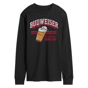 Men's - Budweiser - Cup Baseball Long Sleeve Graphic T-Shirt - 1 of 3