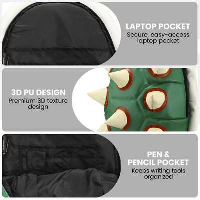 Super Mario Bros Bowser Adult Green Turtle Shell Backpack — фото 5