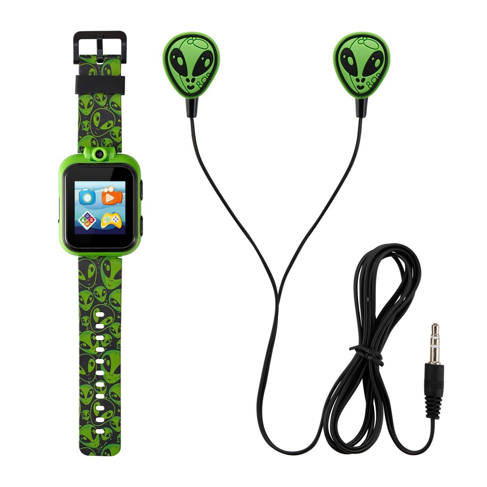 Photos - Smartwatches Playzoom Kids Smartwatch & Earbuds Set: Black/Green Alien