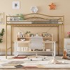 Loft Bed Twin Size with Ladder & Safety Guardrail, Noise Free Heavy Duty Metal Twin Loft Bed, 400 Lbs Weight Capacity, Space Saving - 4 of 4
