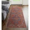 Rawlins Transitional Medallion Red/Tan/Blue Area Rug - 2 of 4