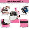 Generic Mini Backpack Keychain Small Coin Purse Cute Zipper Wallet With 3 RFID Card Slots - 4 of 4