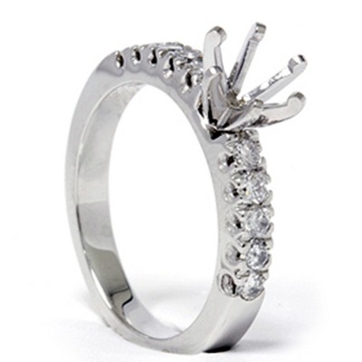 Pompeii3 1/2ct Diamond Engagement Ring White Gold Setting Mount
