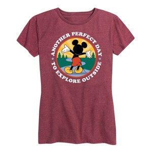 Women's - Disney - Perfect Day Explore Outside Short Sleeve Graphic T-Shirt - 1 of 4