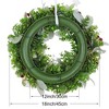 Unique Bargains Christmas Artificial Flower Wreaths with Berries for Front Door and Home Decor - 3 of 4