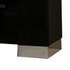 Royal Hampton Two Drawer Nightstand with USB Charger, Chrome, Black - 4 of 4