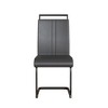 CAVINAS Modern Dining Chairs, Faux Leather High Back Upholstered Side Chair with C-shaped Tube Metal Legs, Guest Office Chair - 4 of 4